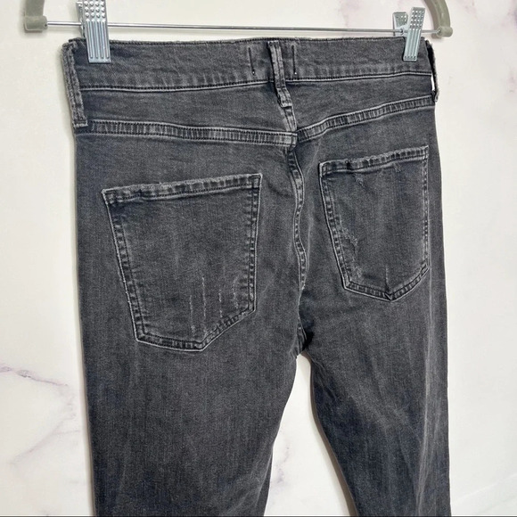 AGOLDE Sophie High Rise Crop Jean in Chelsea Destruct - Picture 9 of 12
